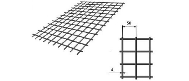 Сетка сварная (дорожная) 50х50х4мм 1х2м купить с доставкой в Оболенске